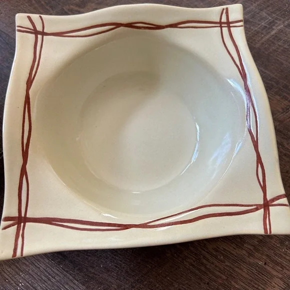 Lot of 2 -Rim Soup Bowls Mystic Cove Yellow by STUDIO NOVA -HA102 -8 Inch Width - Picture 2 of 9